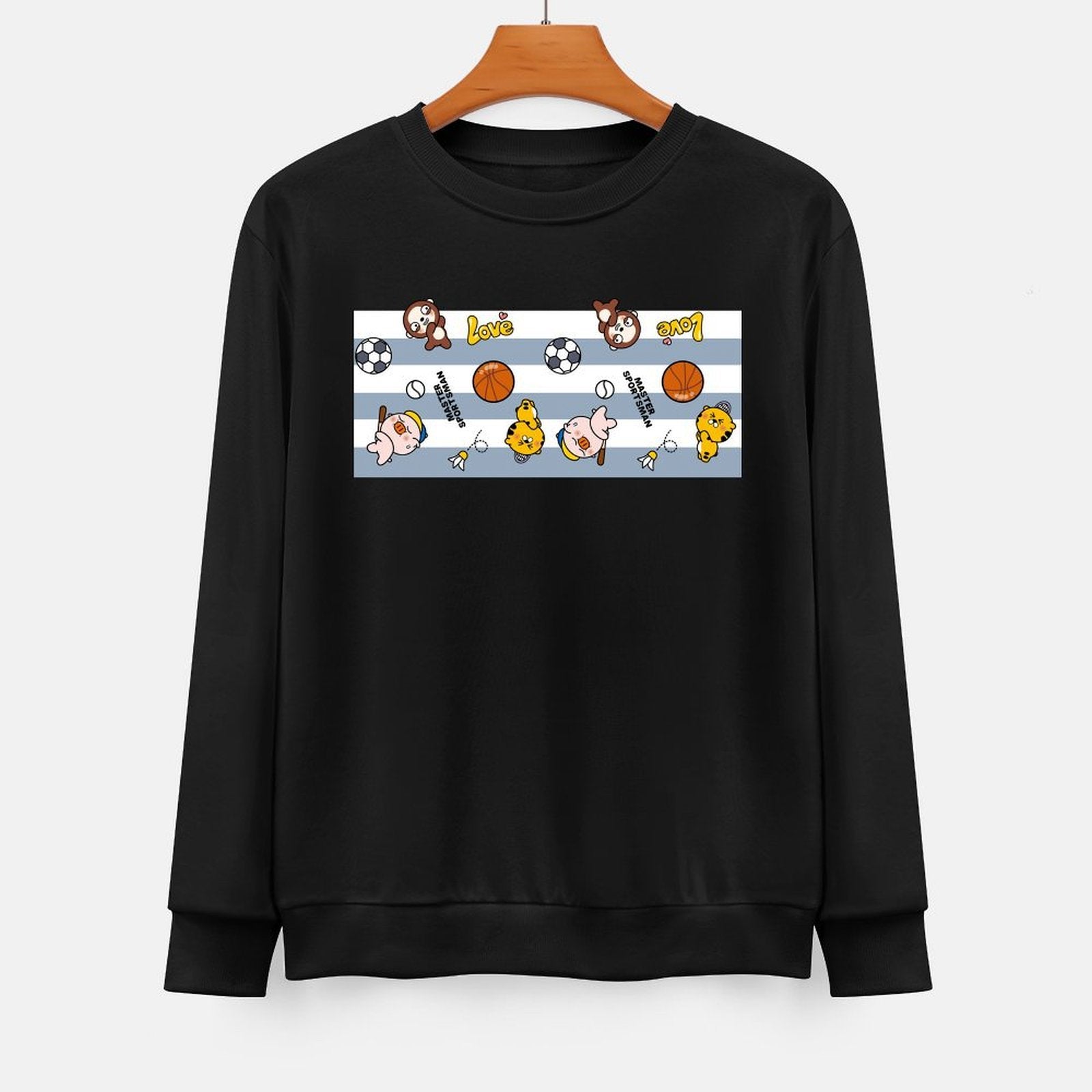 Front Patterned Long Sleeve TopClassicLine Sleek